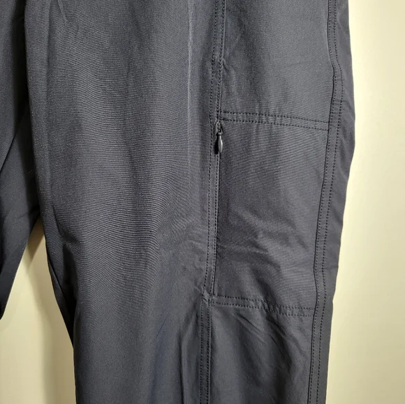 Kirkland navy blue parachute style pants women's 14  #2566 - Picture 3 of 5